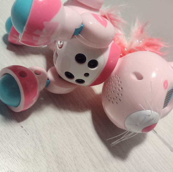 Zoomer Meowzies Interactive Pink Robot Cat Kitten Kitty 2016 by Spin Master - Picture 4 of 7